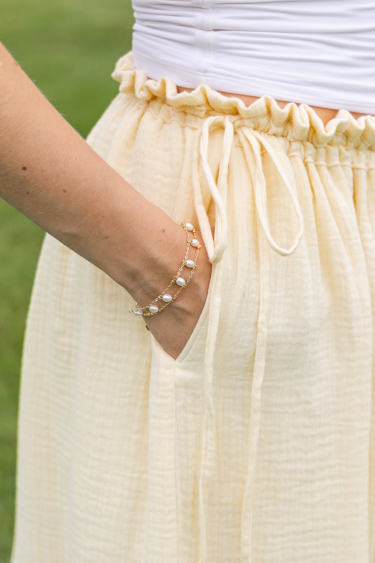 Soleil Maxi Skirt - Size Adjustable - Butter Yellow